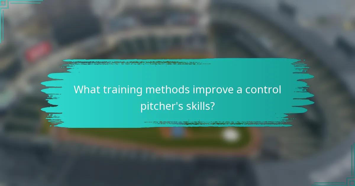 What training methods improve a control pitcher's skills?
